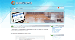 Desktop Screenshot of blog.teamgrowth.net